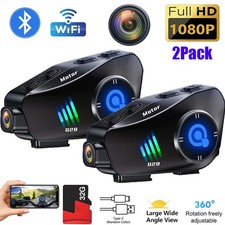 2PCS WIFI 1080P Casco Moto
