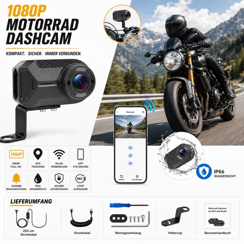 Dashcam moto 1080p dvr - dashcam,