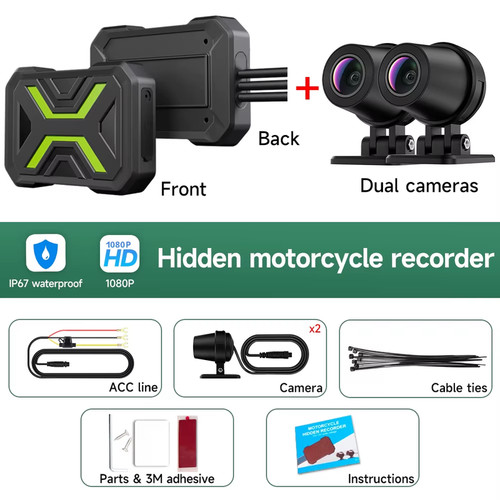 Dash cam dvr moto - dvr, 1080p