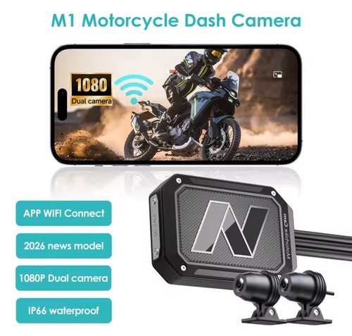 Dash cam moto - doppia, 1080p