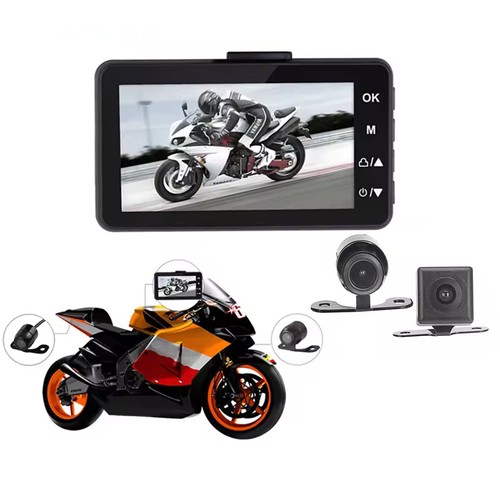 Dash cam moto - doppia, obiettivo
